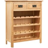 Ormarić za vino 72 x 32 x 90 cm od masivne hrastovine | Eponuda.com