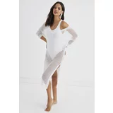 Cool & Sexy Dress - White - Wrapover