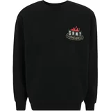 Grimey Sweater majica 'BACK AT YOU' sivkasto bež / crvena / crna / bijela