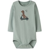 name it bodi DR 13246559 NBMNUTS LS BODY BOX M zelena 62 Cijene