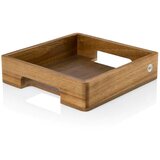 Adhoc Pladenj 25x25xh6cm / kvadraten / les akacija, oreh, (20515316) Cene