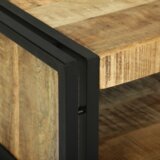 vidaXL Klubska miza 90x50x38 cm iz trdega grobega lesa mangov | Shoptok.si