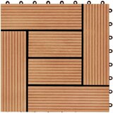 vidaXL Talne plošče 22 kosov 30x30 cm 2 m² WPC barva tikovine, (21143996) | Shoptok.si
