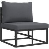  Sjedeća garnitura za vrt s jastukom 14 pcs Crna Aluminij | shoptok.hr