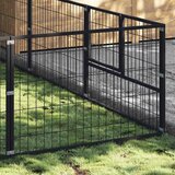  Kavez za pse crni 9 m² čelični | Shoptok.si