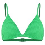 Trendyol Summer Green Textured Triangle Bikini Top Cene