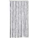  Zastor protiv muha sivo-bijeli 100 x 200 cm od šenila | shoptok.hr