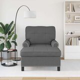  Ležaljka s jastukom Tamno siva 91 x 157 x 91 cm tkanina | shoptok.hr