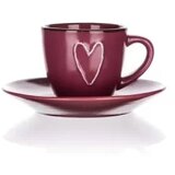 HEART šolja za kafu sa podtanjirom Cijene