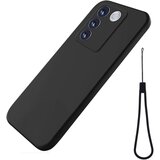 INORCO Za vivo V27e 4G/S16e 5G telefonska torbica proti praskam tekoči silikonski mehki ovitek s trakom, (22036070) Cene