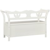  Klupa bijela 107 x 45 x 75,5 cm od masivne jelovine | shoptok.hr