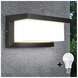  LED spoljašnje svetlo sa sijalicom i senzorom sumraka NEELY 1xE27/9W/230V IP54 | Eponuda.com