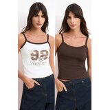 TRENDYOLMILLA Ženski set majici TWOSS26AL00025, Višebojni Cene
