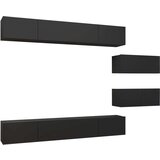  6-dijelni set TV ormarića crni od iverice | shoptok.hr