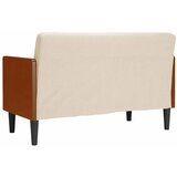  Dvosjed s jastucima za podnožje 110 cm lan | shoptok.hr