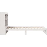 vidaXL Krevet s regalom za knjige bez madraca bijeli 75x190cm borovina | shoptok.hr