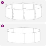  Cvetlično korito Antracit 120 x 120 x 35 cm Jeklo, (5000207705) | Shoptok.si