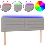  Posteljno vzglavje svetlo sivo 144x5x78/88 cm blago, (20793840) | Shoptok.si