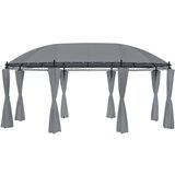 vidaXL Paviljon z zavesami 520x349x255 cm antraciten Cene