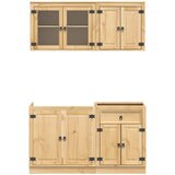  Cabinet s policom SKI 4 pcs Medeno Smeđa Čvrsto borovo drvo | shoptok.hr