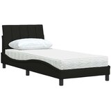  Krevet s madracem Hanko crni 80 x 200 cm od tkanine | shoptok.hr