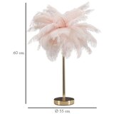 Mauro Ferretti Rožnata/v zlati barvi namizna svetilka (višina 55 cm) Palm Pink – | Shoptok.si