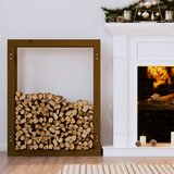 vidaXL Stalak za drva za ogrjev boja meda 80 x 25 x 100 cm od borovine Cijene