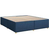 vidaXL Krevet s oprugama i madracem plavi 200 x 200 cm od tkanine | shoptok.hr