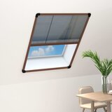vidaXL Plise komarnik za okna aluminij rjav 80x120 cm Cene