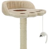  Penjalica za mačke sa stupovima za grebanje od sisala 40 cm bež i smeđa | shoptok.hr