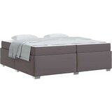  Konstrukcija postelje z vzmetnico Siva 200 x 200 cm blago, (5000127318) | Shoptok.si