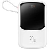 Baseus POWER BANK 10000MAH QPOW PRO - USB + TYPE C - PD 20W S LIGHTNING KABLOM BELA | Shoptok.si