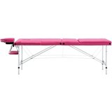 The Living Store Zložljiva masažna miza 3 cone aluminij roza - Masažna Miza, (21417101) | Shoptok.si