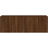  Zidni TV ormarići LED 2 kom smeđa boja hrasta 60x35x41 cm | shoptok.hr