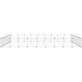  Kavez za ljubimce s 36 panela i vratima crni 35 x 35 cm čelični | shoptok.hr