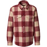 DAN FOX APPAREL Prehodna jakna 'Arda' bež / rdeča | Shoptok.si
