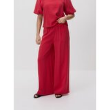 Reserved Široke hlače s modalom - crvena | shoptok.hr