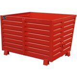 eurokraft pro Prekucni zaboj za zlaganje, prostornina 1,5 m³, rdeča RAL 3000 | Shoptok.si