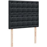  Krevet s oprugama i madracem crni 120x190 cm od umjetne kože | shoptok.hr