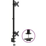 vidaXL Dvojni nosilec za monitor črno jeklo VESA 75/100 mm, (21007383) Cene