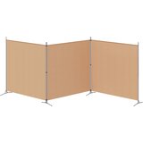  4-panelni pregradni zid Bež 525 x 180 cm Tkanina | Eponuda.com