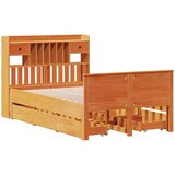  Krevet s regalom za knjige bez madraca 135 x 190 cm od borovine | shoptok.hr