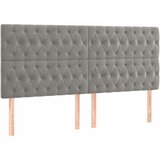  Krevet s oprugama i madracem svjetlosivi 200x200 cm baršunasti | shoptok.hr