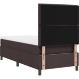  Box Spring Postelja z Vzmetnico Temno Rjava 80x200 cm Tkanina, (22081073) | Shoptok.si