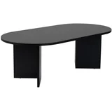 Črna klubska mizica v mat dekorju 60x119 cm Sable –