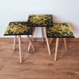 Hanah home 3Shp93 - black blackgold nesting table (3 pieces) | ePonuda.com