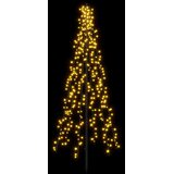  LED božićno drvce 165 cm 540 LED lampica Topla bijela Čelik | shoptok.hr