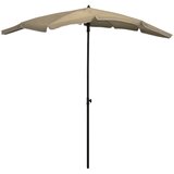  Vrtni suncobran sa stupom 200 x 130 cm smeđesivi | shoptok.hr
