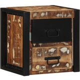 vidaXL Nočna omarica Multicolor 40x35x40 cm Masivni les Reclaimed | Shoptok.si