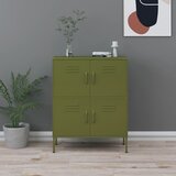 vidaXL Omara za shranjevanje olivno zelena 80x35x101,5 cm jeklo Cene